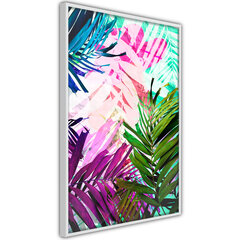 Plakatas Vibrant Jungle, Baltas rėmelis, 40x60 kaina ir informacija | Reprodukcijos, paveikslai | pigu.lt
