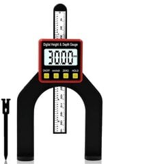 Цифровой измеритель глубины и высоты - штангенциркуль цена и информация | Механические инструменты | pigu.lt