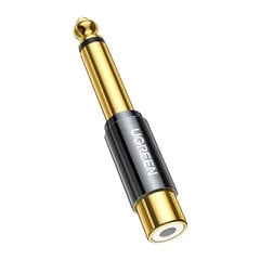 Ugreen adapter from 6.35 mm jack (male) to RCA (female) gold (AV169) kaina ir informacija | Laidai telefonams | pigu.lt