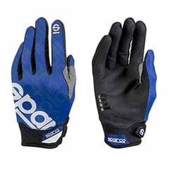 Men's Driving Gloves Sparco MECA 3 Mėlyna Dydis L kaina ir informacija | Darbo rūbai | pigu.lt