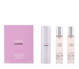 Tualetinis vanduo Chanel Chance Eau Tendre EDT moterims 3 x 20 ml kaina ir informacija | Kvepalai moterims | pigu.lt