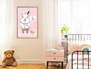 Plakatas Friendly Bunny kaina ir informacija | Reprodukcijos, paveikslai | pigu.lt