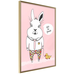 Plakatas Friendly Bunny kaina ir informacija | Reprodukcijos, paveikslai | pigu.lt