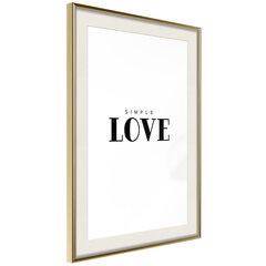Plakatas Simple Love kaina ir informacija | Reprodukcijos, paveikslai | pigu.lt