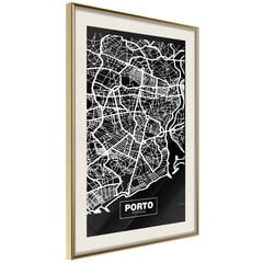Plakatas City Map: Porto (Dark) kaina ir informacija | Reprodukcijos, paveikslai | pigu.lt