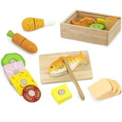 Деревянный игрушечный набор пищевых продуктов Viga цена и информация | Игрушки для малышей | pigu.lt