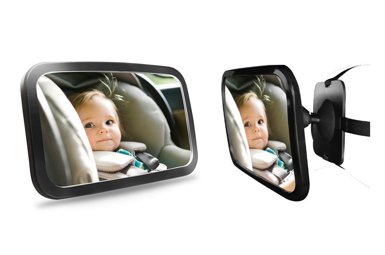 Automobilinis veidrodis vaikui stebėti AMiO, 29 x 19 cm цена и информация | Autokėdučių priedai | pigu.lt