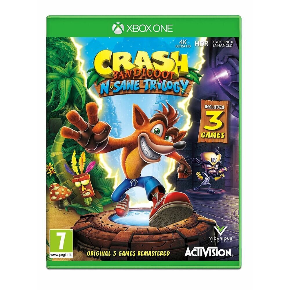 Компьютерная игра Crash Bandicoot N.sane Trilogy 2.0 Xbox One цена | pigu.lt