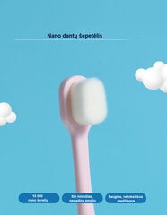 Нано зубная щетка для детей, розовая цена и информация | Зубные щетки, пасты | pigu.lt