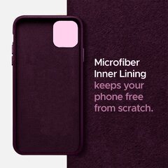 Защитный чехол для Apple iPhone 11, экокожа, веганская кожа, purple (maroon) цена и информация | Чехлы для телефонов | pigu.lt