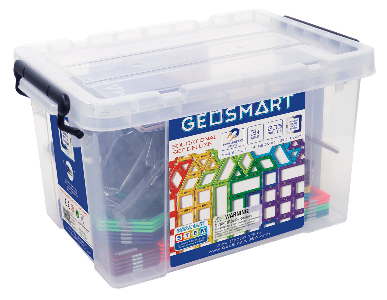 Magnetinis rinkinys Builder GeoSmart, 205 d. kaina ir informacija | Konstruktoriai ir kaladėlės | pigu.lt