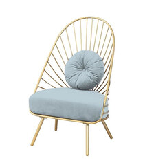 Fotelis DKD Home Decor, 60x45x110 cm, mėlynas kaina ir informacija | Svetainės foteliai | pigu.lt