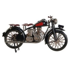 Mašina DKD Home Decor Motociklas Vintage (30 x 11 x 14 cm) kaina ir informacija | Interjero detalės | pigu.lt
