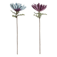 Dekoratyvinės gėlės DKD Home Decor Mėlyna EVA (etilovynilacetatas) Alyvinė (2 pcs) (25 x 25 x 83 cm) kaina ir informacija | Dirbtinės gėlės | pigu.lt