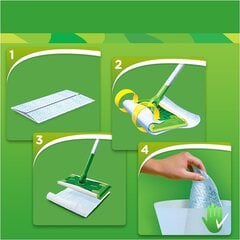 Сменные Салфетки для швабры Swiffer для чистки дерева и паркета 18 шт. цена и информация | Инвентарь для уборки и принадлежности | pigu.lt