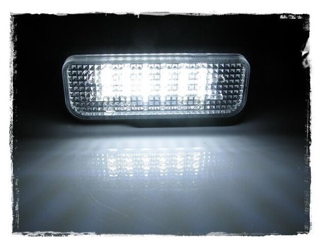 LED numerio apšvietimas 6000K Mercedes W203, W211, W219, R171 kaina ir informacija | Automobilių lemputės | pigu.lt