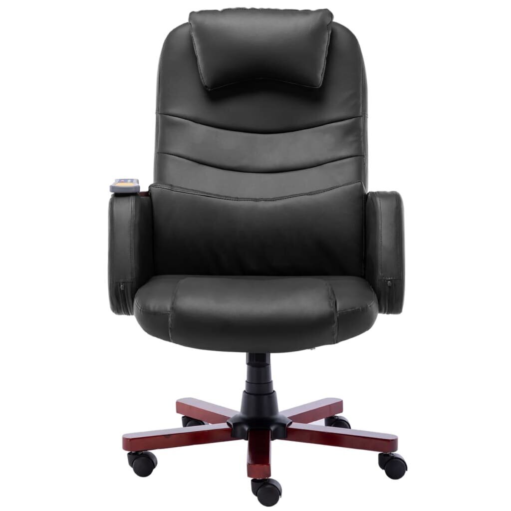Masažinė biuro kėdė, juoda kaina ir informacija | Biuro kėdės | pigu.lt
