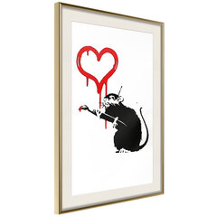 Plakatas Banksy: Love Rat kaina ir informacija | Reprodukcijos, paveikslai | pigu.lt
