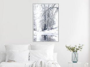 Plakatas Snowy Park, Baltas rėmelis, 40x60 kaina ir informacija | Reprodukcijos, paveikslai | pigu.lt