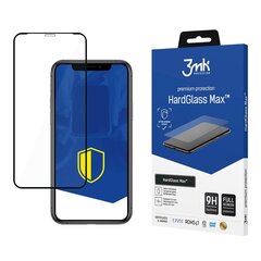 iPhone XS Max/11 Pro Max Black - 3mk HardGlass Max™ screen protector цена и информация | Защитные пленки для телефонов | pigu.lt