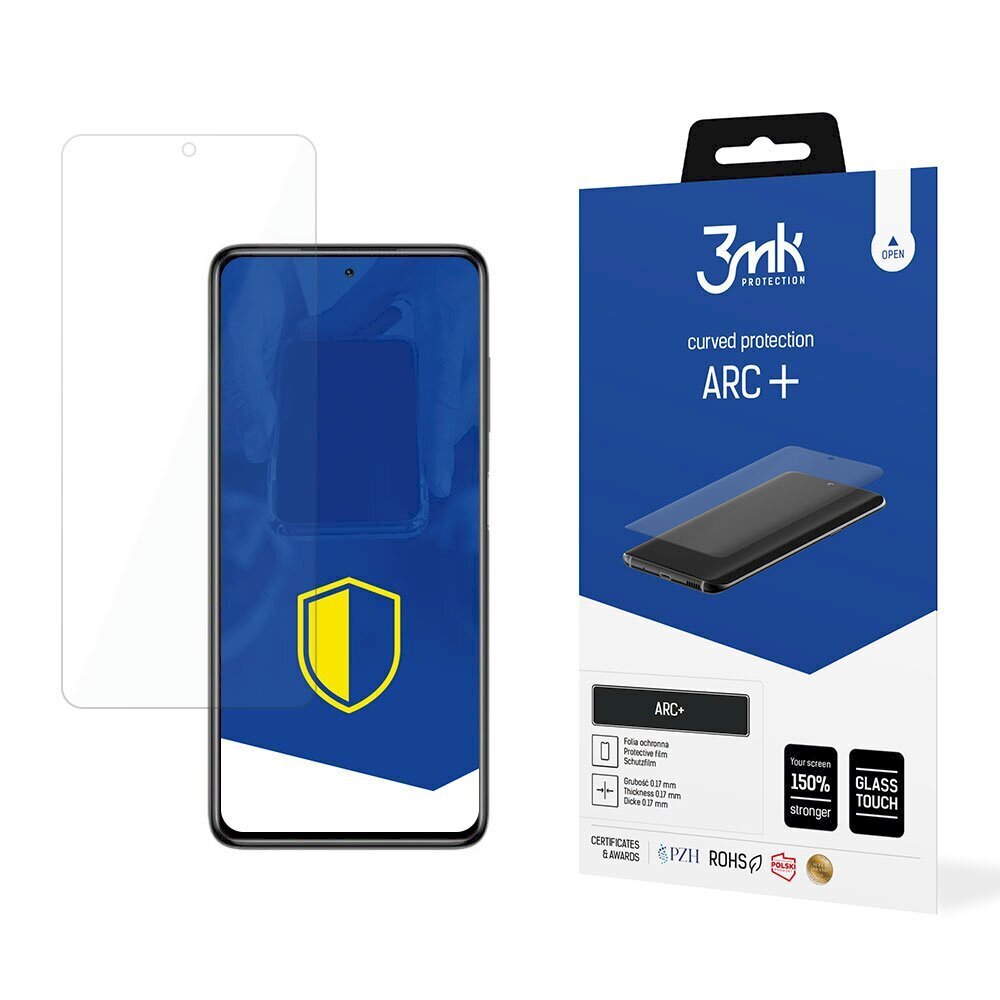 3mk ARC+ ekrano apsauga, skirta Xiaomi Poco X3 kaina ir informacija | Apsauginės plėvelės telefonams | pigu.lt
