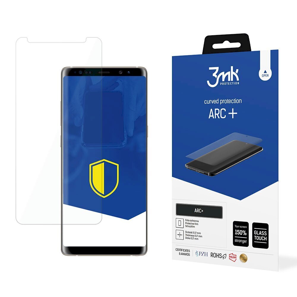 Apsauginės plėvelės telefonams Samsung Galaxy Note 8 - 3mk ARC+ kaina ir informacija | Apsauginės plėvelės telefonams | pigu.lt