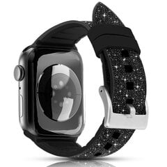 Kingxbar Crystal Fabric Band Black kaina ir informacija | Išmaniųjų laikrodžių ir apyrankių priedai | pigu.lt