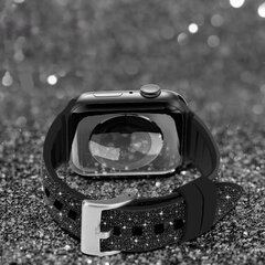 Kingxbar Crystal Fabric Band Black kaina ir informacija | Išmaniųjų laikrodžių ir apyrankių priedai | pigu.lt