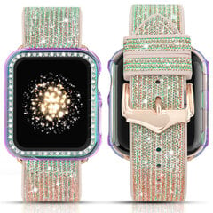 Браслет для часов Kingxbar Apple Watch 7 / 6 / SE / 5 / 4 / 3 / 2 - 45 мм / 44 мм / 42 мм, серебристый цена и информация | Аксессуары для смарт-часов и браслетов | pigu.lt