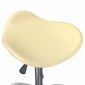 vidaXL Pasukamos valgomojo kėdės, 4vnt., kreminės, dirbtinė oda  kaina ir informacija | Virtuvės ir valgomojo kėdės | pigu.lt