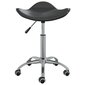 vidaXL Pasukamos valgomojo kėdės, 6vnt., juodos spalvos, dirbtinė oda  kaina ir informacija | Virtuvės ir valgomojo kėdės | pigu.lt