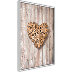 Plakatas Wicker Love, Baltas rėmelis, 40x60 kaina ir informacija | Reprodukcijos, paveikslai | pigu.lt