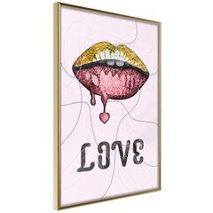 Плакат Lip Gloss and Love цена и информация | Репродукции, картины | pigu.lt