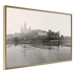 Plakatas Postcard from Cracow: Wawel, auksinis rėmelis цена и информация | Репродукции, картины | pigu.lt