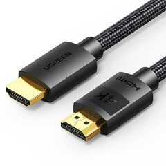 UGREEN HD119 cable HDMI, 4K 30Hz, 10m (black) цена и информация | Кабели и провода | pigu.lt