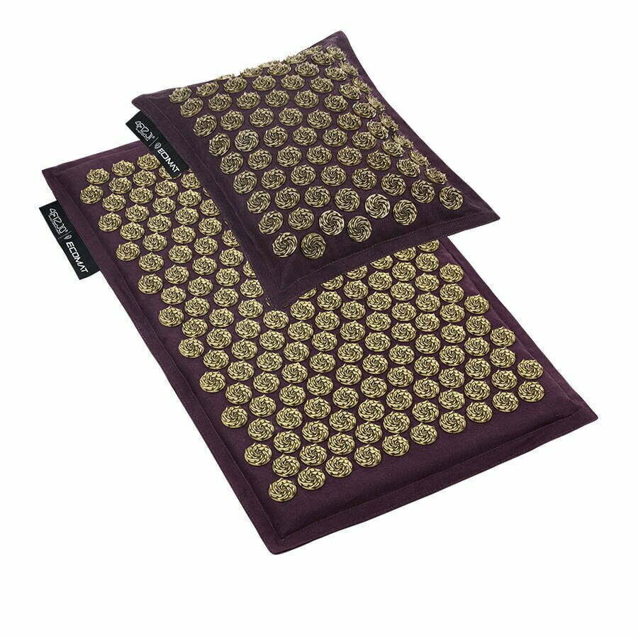 Akupresūrinis kilimėlis su pagalvėle kaina ir informacija | Masažo reikmenys | pigu.lt