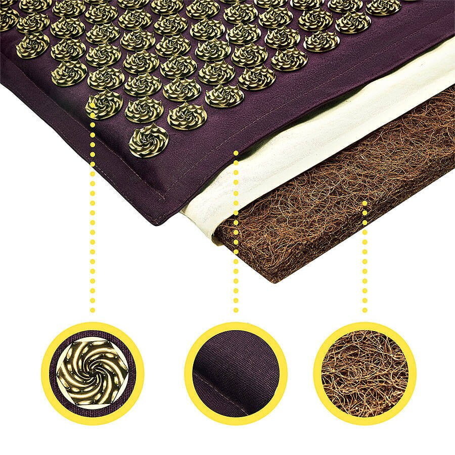 Akupresūrinis kilimėlis su pagalvėle kaina ir informacija | Masažo reikmenys | pigu.lt