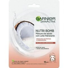 Маска для лица увлажняющая Skinactive Nutri Bomb Garnier цена и информация | Маски для лица, патчи для глаз | pigu.lt