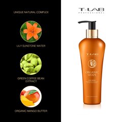 Garbanotų ar sunkiai suvaldomų plaukų kaukė T-LAB Professional Organic Shape DUO Mask ,300 ml kaina ir informacija | Priemonės plaukų stiprinimui | pigu.lt