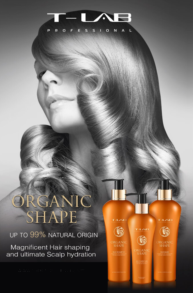 Garbanotų plaukų šampūnas T-LAB Professional Organic Shape Duo Shampoo, 300 ml kaina ir informacija | Šampūnai | pigu.lt