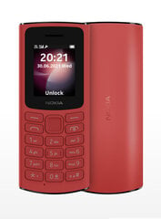 Nokia 105 4G Dual SIM Red цена и информация | Мобильные телефоны | pigu.lt