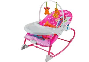 Kūdikio kėdė 2in1, rožinė kaina ir informacija | Maitinimo kėdutės | pigu.lt