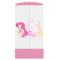 Шкаф для одежды Babydreams, розовый цена и информация | Детские шкафы | pigu.lt