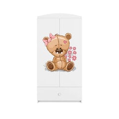 Шкаф для одежды Babydreams, белый цена и информация | Детские шкафы | pigu.lt