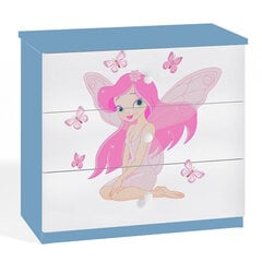 Комод Babydreams - Фея с бабочками, синий цена и информация | Комоды | pigu.lt