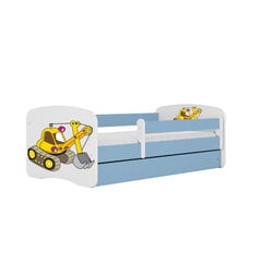 Кровать Babydreams, синяя, 140x70 см, с ящиком цена и информация | Кровати | pigu.lt