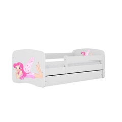 Кровать Babydreams, белая, 180x80 см, с выдвижным ящиком цена и информация | Кровати | pigu.lt