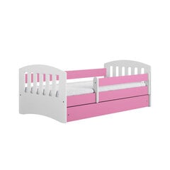 Кровать, розовая, 160x80 см, с ящиком цена и информация | Кровати | pigu.lt
