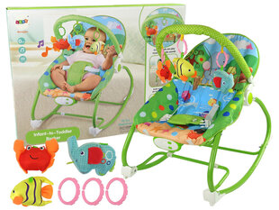Vibruojanti vaikiška kėdutė, žalia kaina ir informacija | Gultukai ir sūpynės | pigu.lt