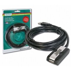 ASSMANN - (repeater) USB A /M - USB A 5m s/USB2.0 цена и информация | Адаптеры, USB-разветвители | pigu.lt